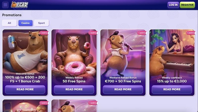 Spinbara Casino Italia: Bonus e Slot per un Gioco Divertente - panoramica