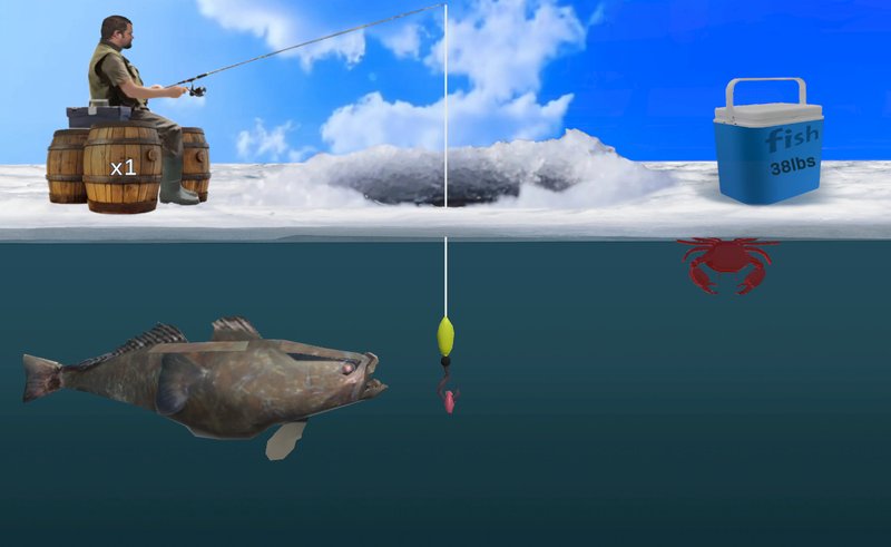 Canada - ice fishing game online